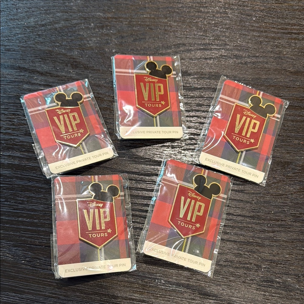 Disney VIP Tours Red and Gold Pins NWT price for 1